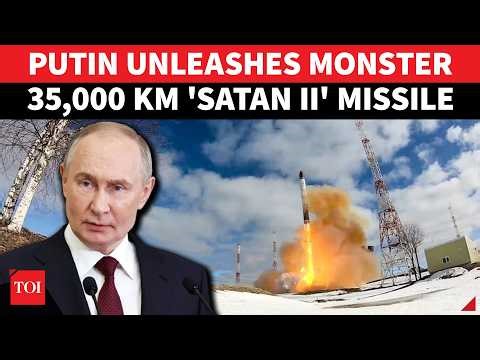 ON CAM: Putin UNVEILS 35,000 KM-Range MONSTER Missile | Video Of Huge EXPLOSION Out | Russia War