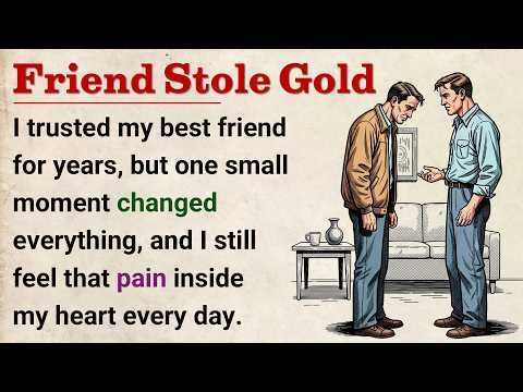 Learn English With Story 🔥 Friend Stole Gold | Level 3 English Listening Practice || Graded Reader 📚