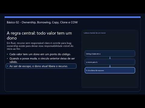 RUST - Básico 02 - ownership / borrowing / copy / clone / cow