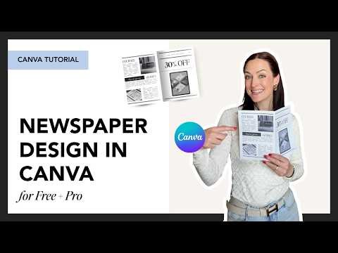 How to Create a Foldable Newspaper Template in Canva (Ready to Sell)