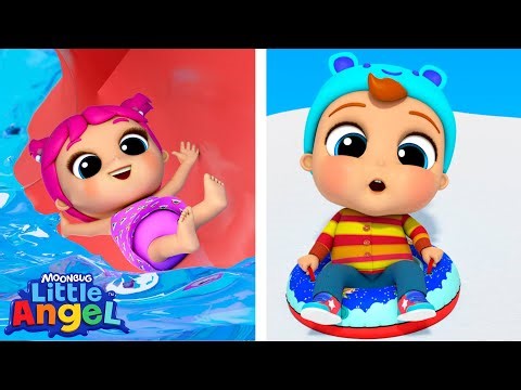Summer Vs Winter! Which is BEST!? ❄️☀️ | Little Angel Kids Songs & Nursery Rhymes