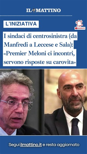 I sindaci di centrosinistra: «Premier Meloni ci incontri, servono risposte su carovita»
