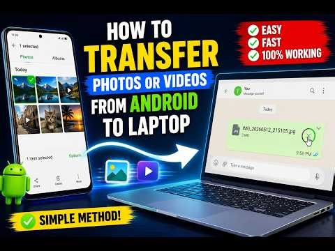how to transfer pics and videos from android to laptop