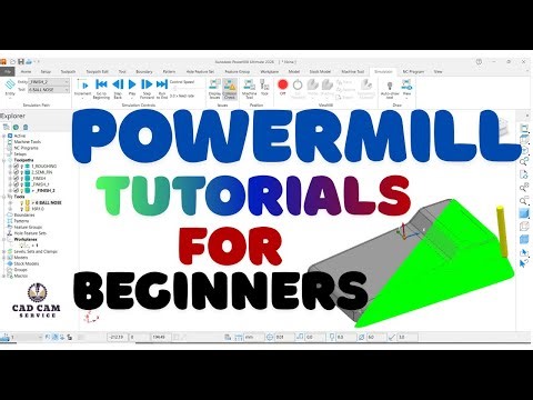 Powermill Delcam Tutorial For Beginners ‪@CADCAM_SERVICE‬ #delcam #powermill