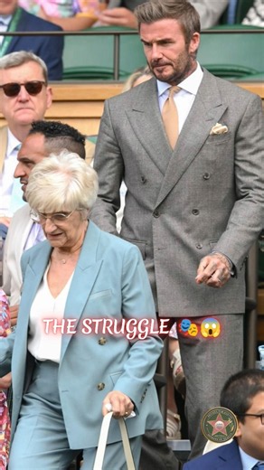 David Beckham & Sandra: The 15-Second Cold Reality 🎭 😱 #davidbeckham #wimbledon #shorts