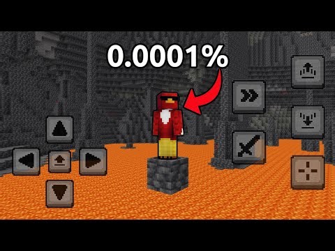 Beating Minecrafts "IMPOSSIBLE" Seed Using Mobile