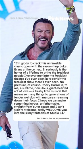 Luke Evans is set to make his Broadway debut, playing the iconic role of Frank-N-Furter in the