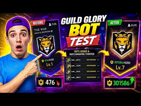 I Bought Guild Glory B0T From Online S@ller 😲 0 To 7 Level In 2 Hours ? 🔥 Nalla Free Fire