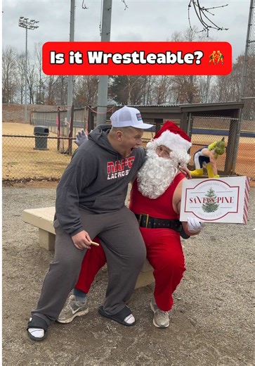Christmas Wrestling Comedy Skit Featuring Fun Sports