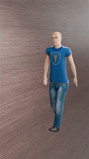 3D Character Walk Cycle Animation 🚶‍♂️🔥