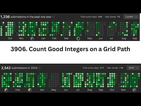 Leetcode 3906 | Count Good Integers on Grid Path | Weekly Contest 498 |Digit DP + Grid Path Problem