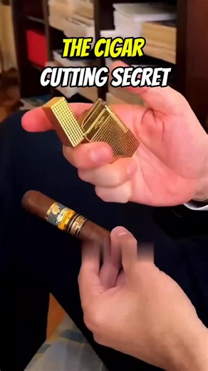 The Hidden Reason Cigars Are Cut First 🤯 #Cigar #CigarCutter #HandmadeCigar