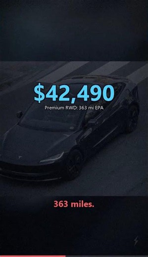 Tesla Model 3 Premium Costs $5,500 More for 42 More Miles: $131 per Extra Mile