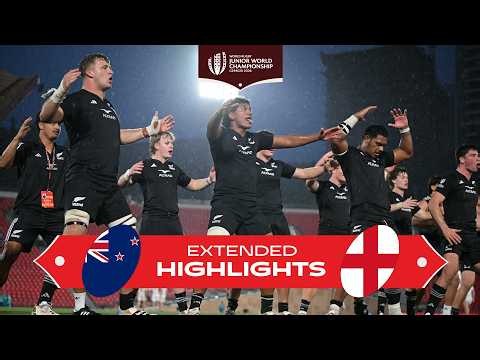 The Baby Blacks show UP 🇳🇿 | New Zealand v England | Junior World Championship | Extended Highlights