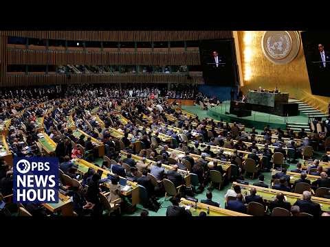 Trump defends Iran war and threatens annihilation at UN General Assembly