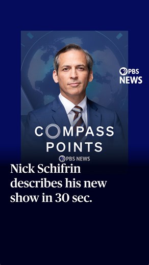 We have exciting news about PBS News and two new programs. These two original productions, Horizons and Compass Points, expand the depth and reach of our journalism. Compass Points is hosted by Nick Schifrin, analyzing global affairs and their implications for Americans. | PBS NewsHour