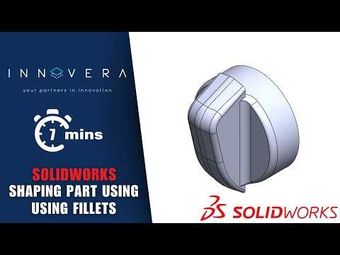 SOLIDWORKS Tutorial for Beginners – Shaping part using fillets