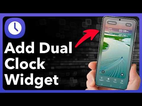 How To Add Dual Clock Widget On Samsung Lock Screen