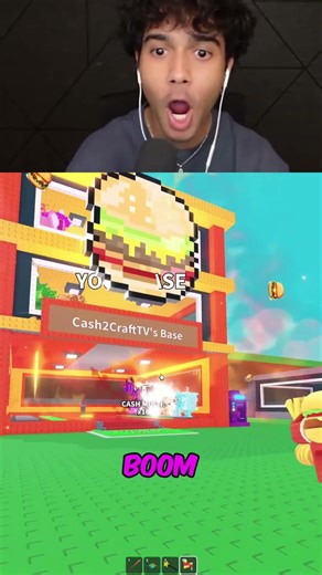 Roblox Food Gun EXPLODES Base! INSANE Transformation! #shorts
