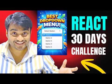 Day-17/30 Dropdown Menu in React || State Management || React NextJS Tutorial for Beginners in Hindi