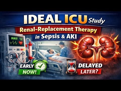 IDEAL ICU : Timing of Renal-Replacement Therapy in Patients with Acute Kidney Injury and Sepsis