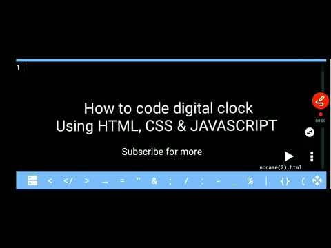 Title : How to Create a Digital Clock Using HTML, CSS & JavaScript | Beginner Project Step-by-Step