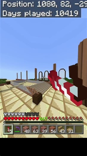 Bedrock Survival Realm Build Progress: more work done on the wall #minecraft #bedrock #survival