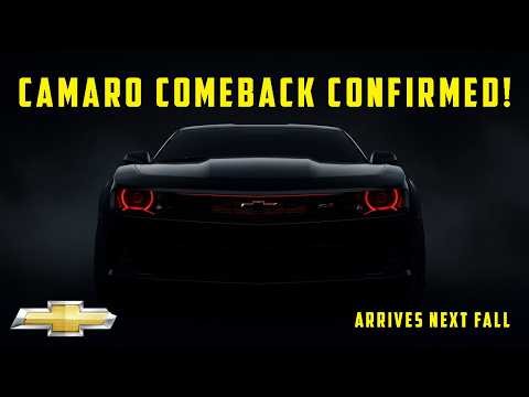 NOT DONE YET! 2027 Chevy Camaro Returns — First Details Revealed