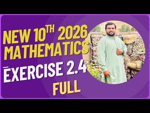 Class 10 New Math Exercise 2.4|Exercise 2.4|10 New Math|New Math 2026|Discriminant|nature of roots