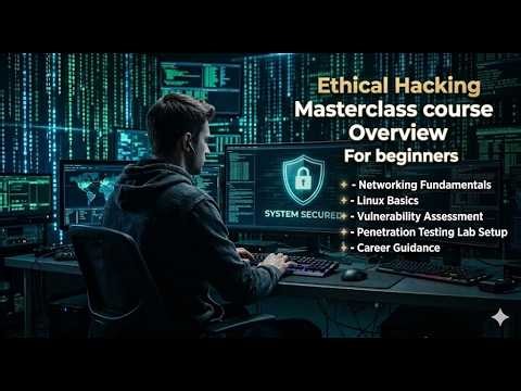 Ethical Hacking Masterclass | course Overview For beginners