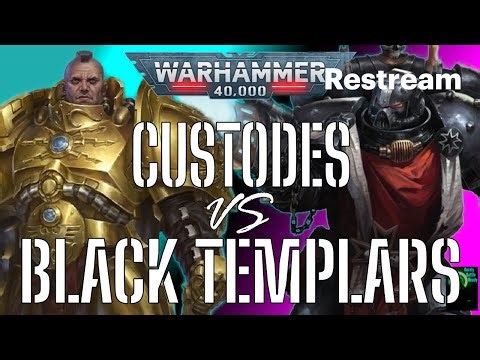 Warhammer 40K Battle Report! Custodes vs Black Templars 2000 pts 2025 Chapter Approved