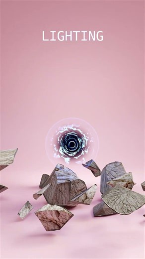 🔥❄️ I Made Insane Blender Physics Effects — Fire, Ice, Grass & Lightning! #shorts #blenderanimation