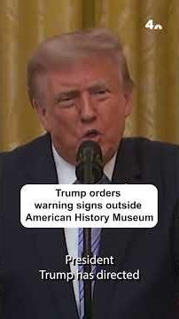 Trump orders warning signs outside American History Museum | NBC4 Washington