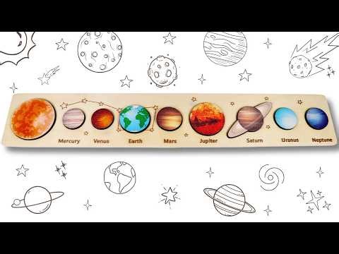 Learn 8 Planets of the Solar System 🪐 with Puzzle | Astronomy for Kids | Educational Kids Video