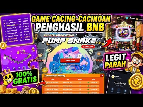 PUMP SNAKE LEGIT! 🐍 Review Lengkap Game Gratis Penghasil BNB! Cara Main, Withdraw & Bukti Bayar