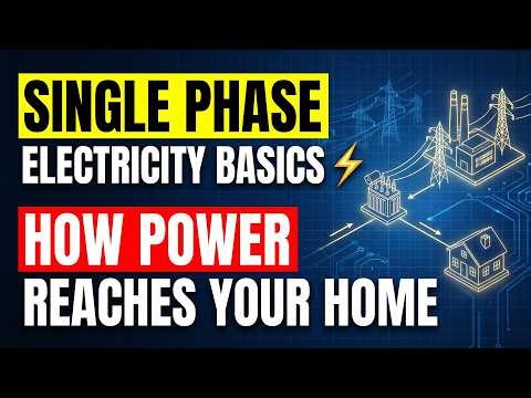 Single Phase Electricity Basics ⚡ How Power Reaches Your Home