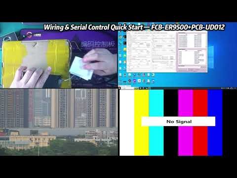 Wiring & Serial Control Quick Start-Sony FCB-ER9500+4KP60 HDMI-Compatible Interface board PCB-UD012