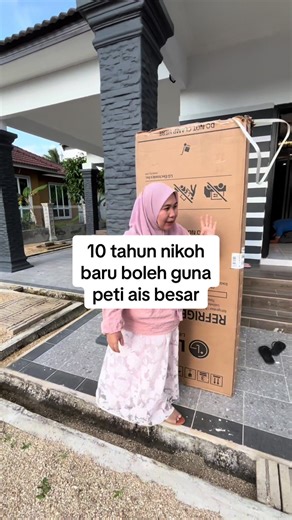 10 tahun kawin baru mami boleh rasa pakai peti ais besar sikit @Cikamiekugengster #fyp #cikamiekugengster
