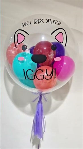 Customised Bubble Doggy Balloon - So Cute 😍