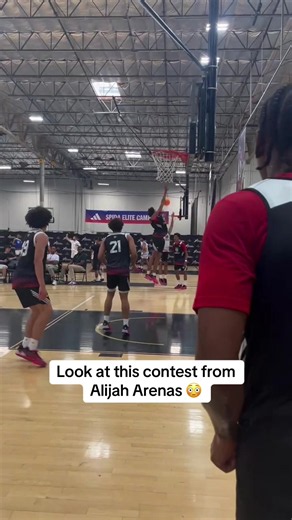 Alijah Arenas block to corner alley-oop contest vs adidas
