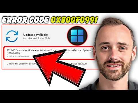 Windows 11 Update Failed with Error 0x800f0991 – Step by Step Fix (2026)