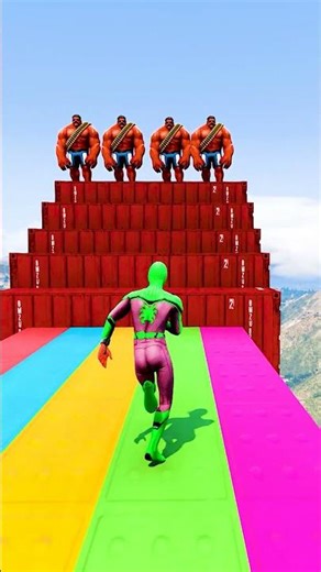 GTA 5 Epic Water Ragdolls | Spider-Man Jumps / Fails ep.18989 #shorts