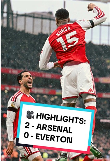 Our defence coming up trumps at both ends 💪 Enjoy highlights of our 2-0 win over Everton, Gooners! 📺 #arsenal #premierleague