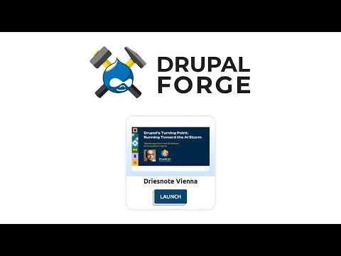 Driesnote demo on Drupal Forge