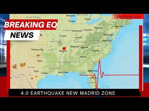 4.0 Earthquake hits the New Madrid Seismic Zone. Largest in 5 years. Major X flare threat on the Sun