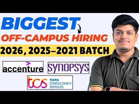 🔥Accenture Software Engineer Hiring | TCS FREE MASS Hiring | Synopsys, NIQ, IDFC | 2021-2026 BATCH