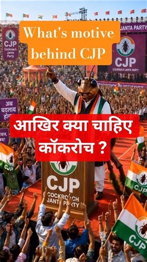आखिर चाहिए क्या 🪳कॉकरोच को what's motive behind cockroach Janata Party #cockroach#cjp#modi#aap#fact