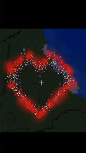 Birthday Fireworks on Minecraft ❤️🍾 #minecraft #shorts