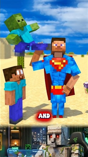 Superman FAILS Against Herobrine! 🗿🔥 #shorts #minecraft #prestonplayz #herobrinegamerz #usa #sigma
