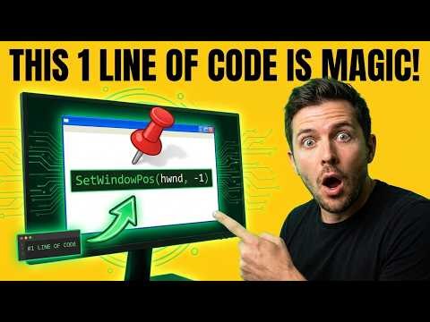 Make ANY Window Always On Top With ONE Line of Code 📌 AutoHotkey Magic | Hero Extract